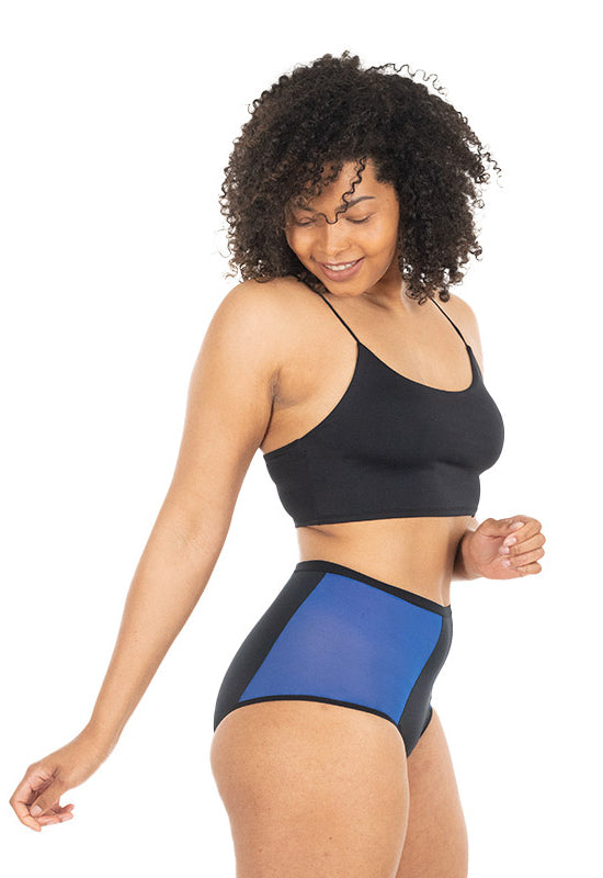 Culotte Vita Alta Nero - linea Bloomin - Mutandine Assorbenti MySecretCase