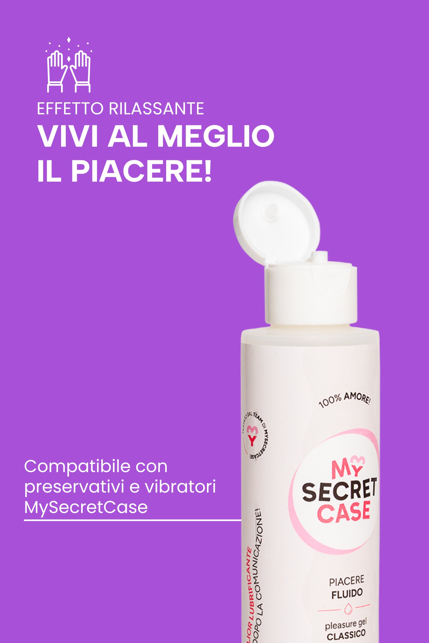 Piacere Fluido 150 ml - Lubrificanti Vaginali MySecretCase