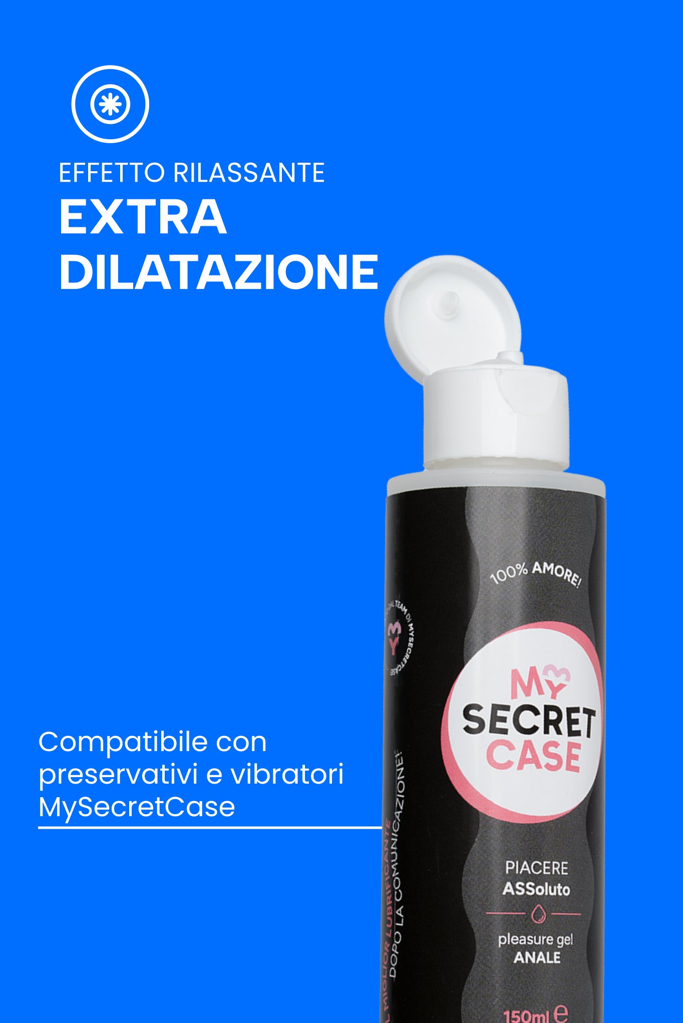 Piacere ASSoluto 150 ml - Lubrificante Anale MySecretCase