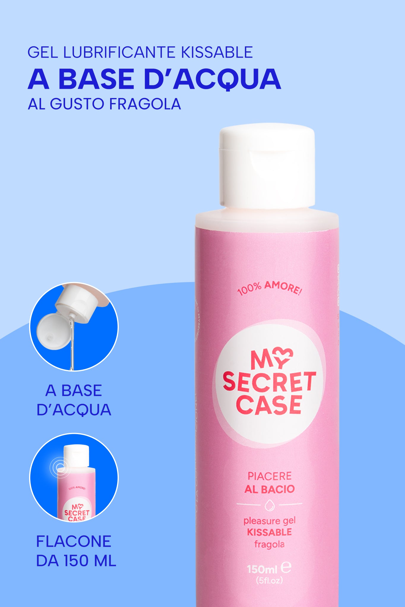 Piacere al Bacio - 150 ml - Kissable MySecretCase