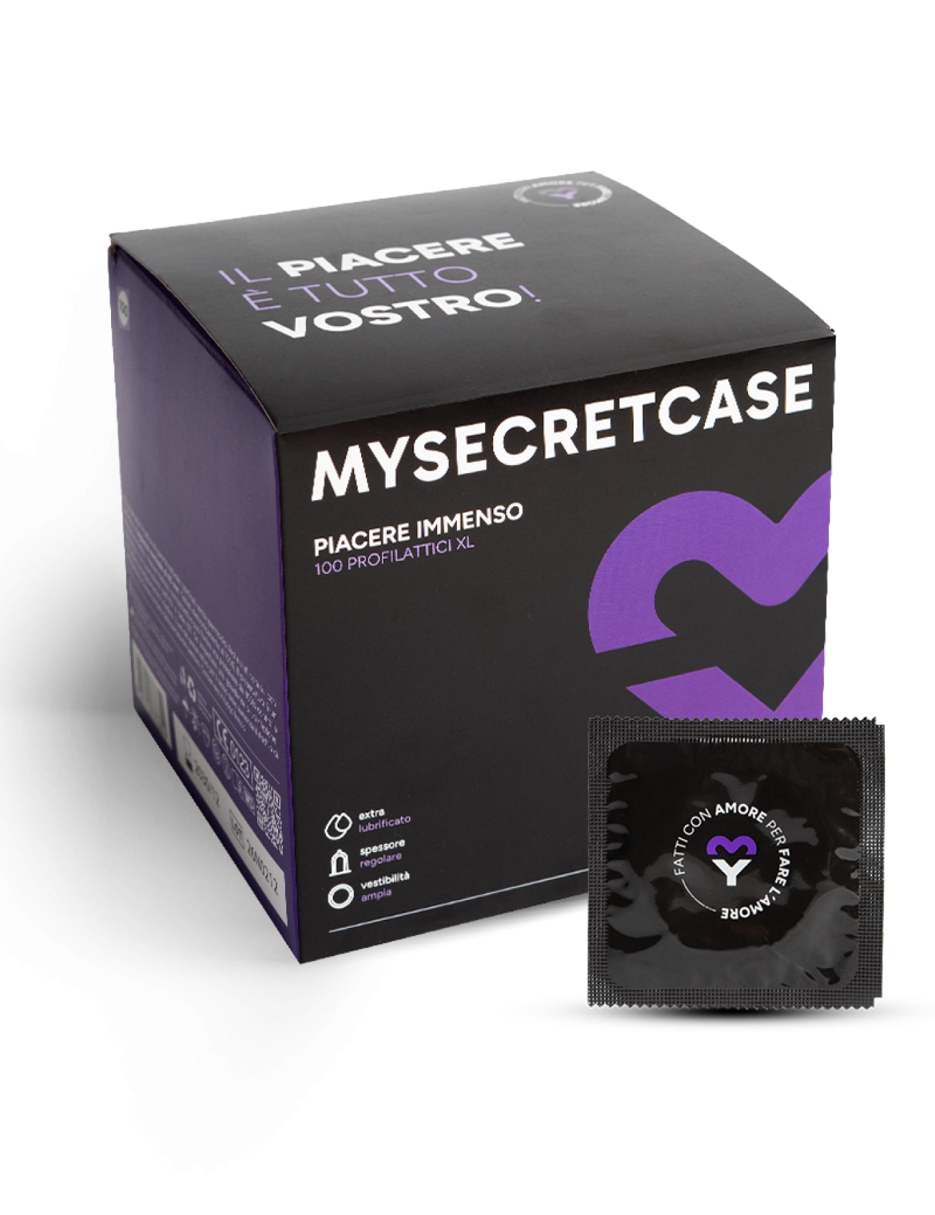 Piacere Immenso - 100 pezzi - Preservativi XL MySecretCase