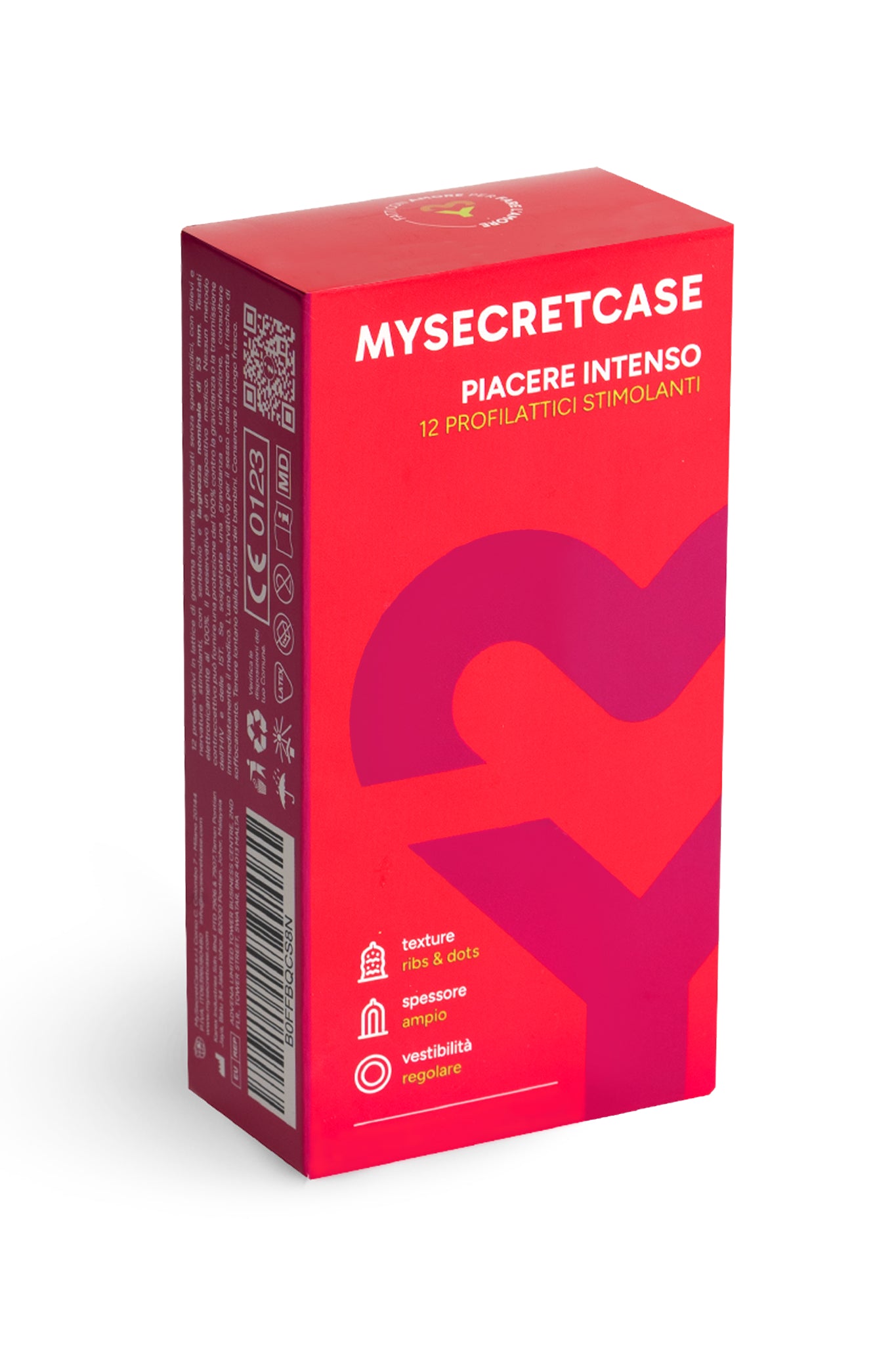Piacere Intenso - 12 pezzi - Preservativi Stimolanti MySecretCase