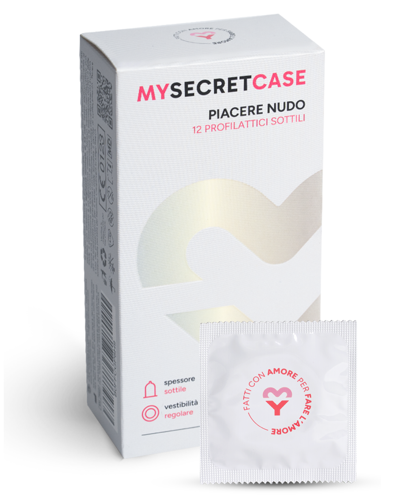 Piacere nudo 12 pezzi - Preservativi sottili MySecretCase