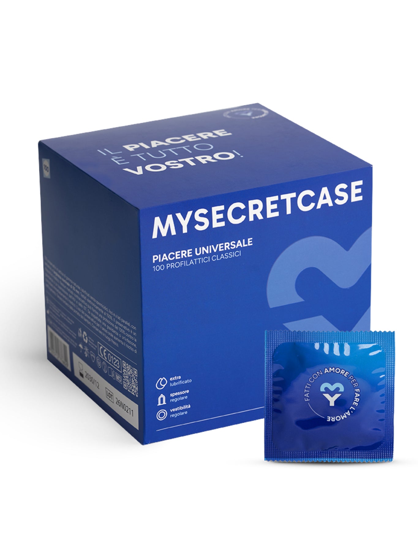 Piacere Universale - 100 pezzi - Preservativi Classici MySecretCase