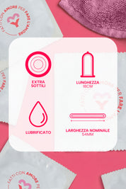 Piacere Nudo - 12 pezzi - Preservativi Sottili Karex
