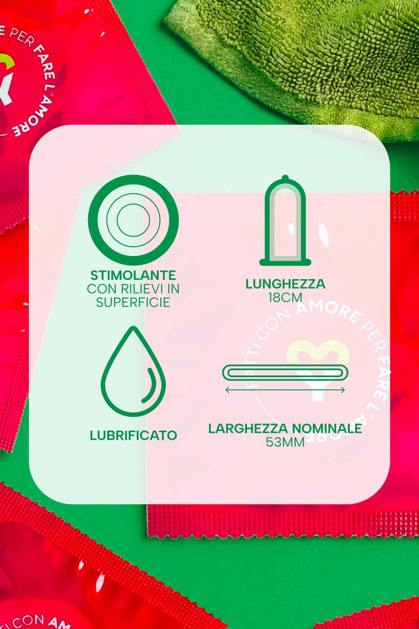 Piacere Intenso - 100 pezzi - Preservativi Stimolanti Karex