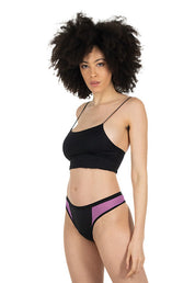 Tanga Nero - linea Bloomin - Mutandine Assorbenti MySecretCase