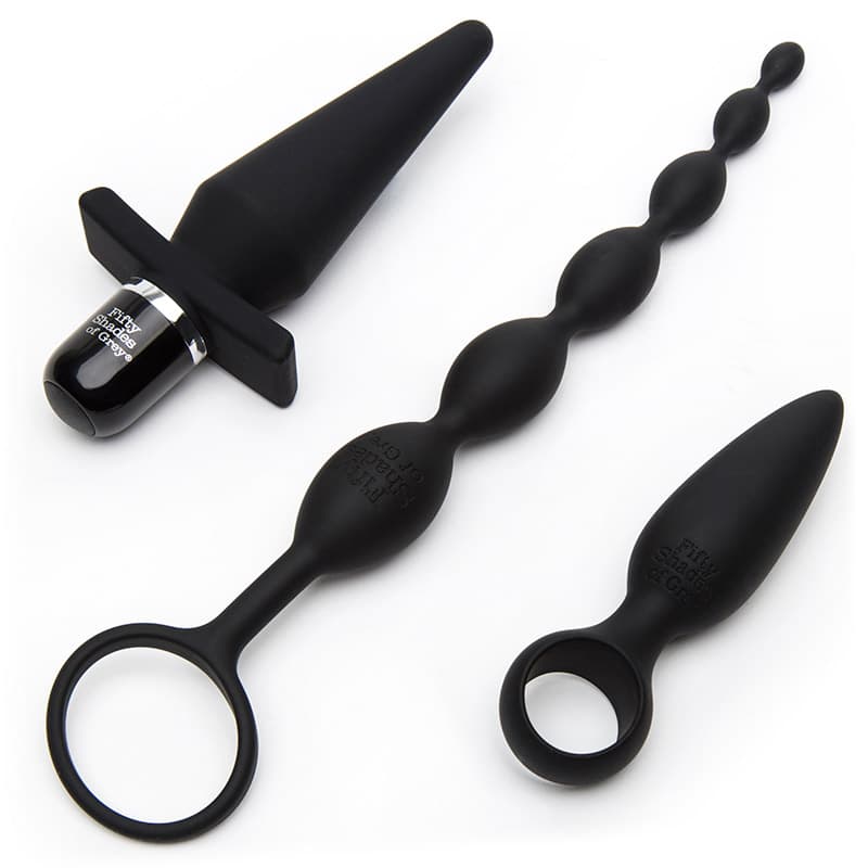 Pleasure Starter Anal Kit - Butt Plug 50 Sfumature di Grigio