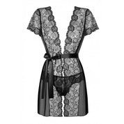 Alluria Peignoir & Thong - Baby Doll Obsessive