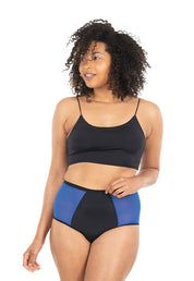 Culotte taille haute noire - absorption modérée