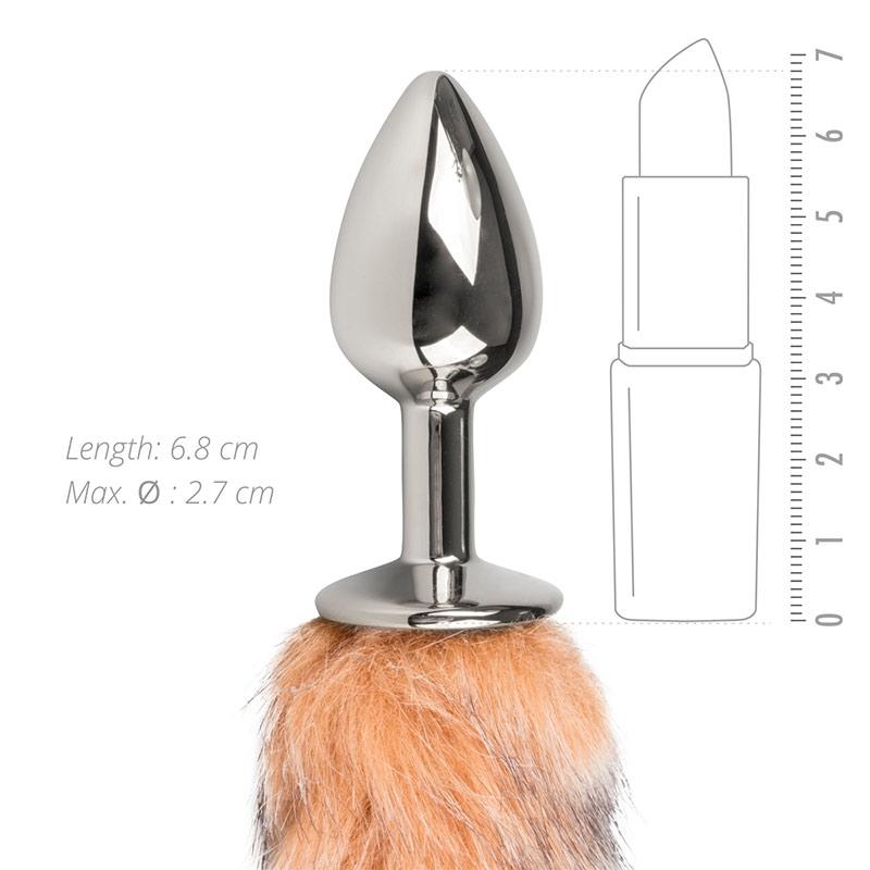 Fox Tail Plug Small No.7 Silver - Tail Plug EasyToys Fetish Collection