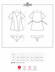 Alluria Peignoir & Thong - Baby Doll Obsessive
