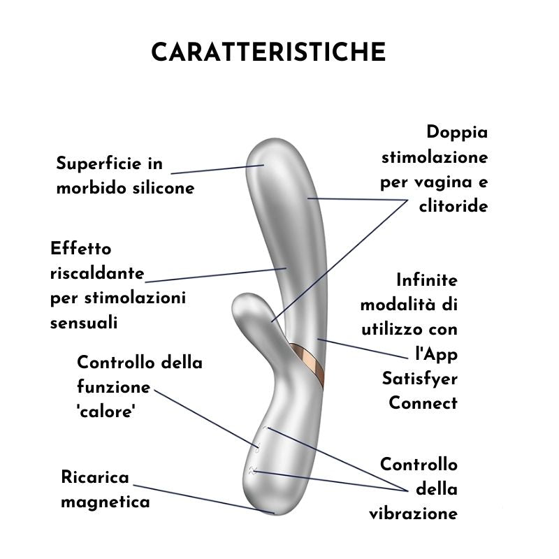 Hot Lover - Rabbit Riscaldante - Vibratore Rabbit Satisfyer