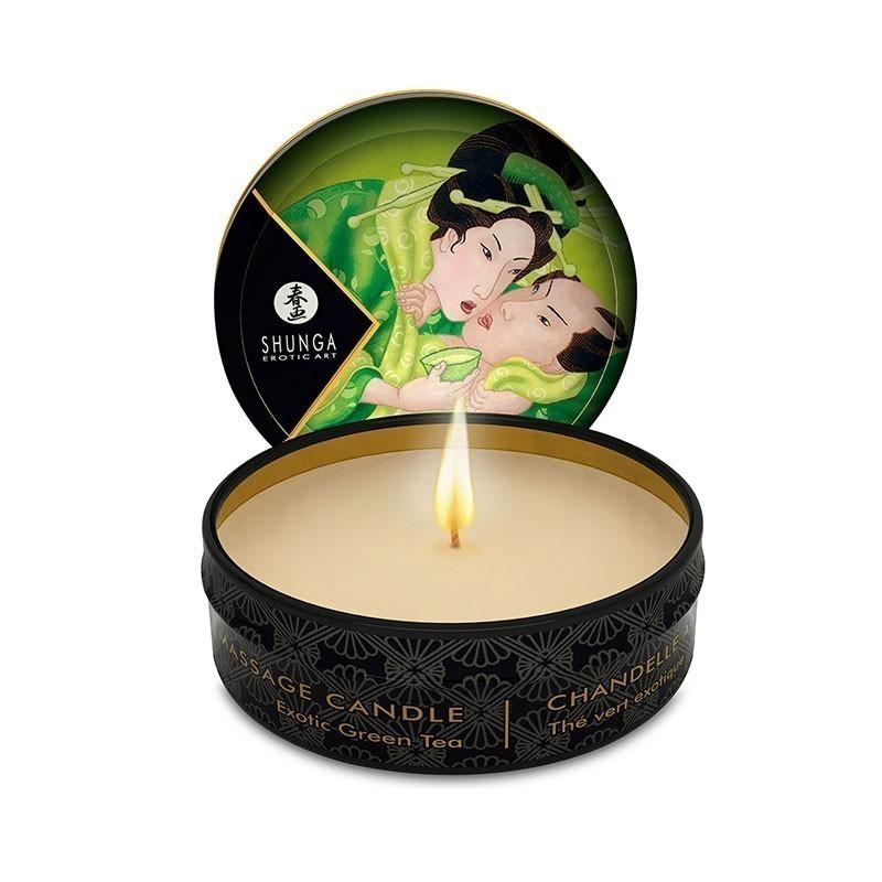 Mini Massage Candle Green Tea - Massaggi Erotici Shunga