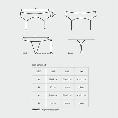Catia Garter Belt & Thong