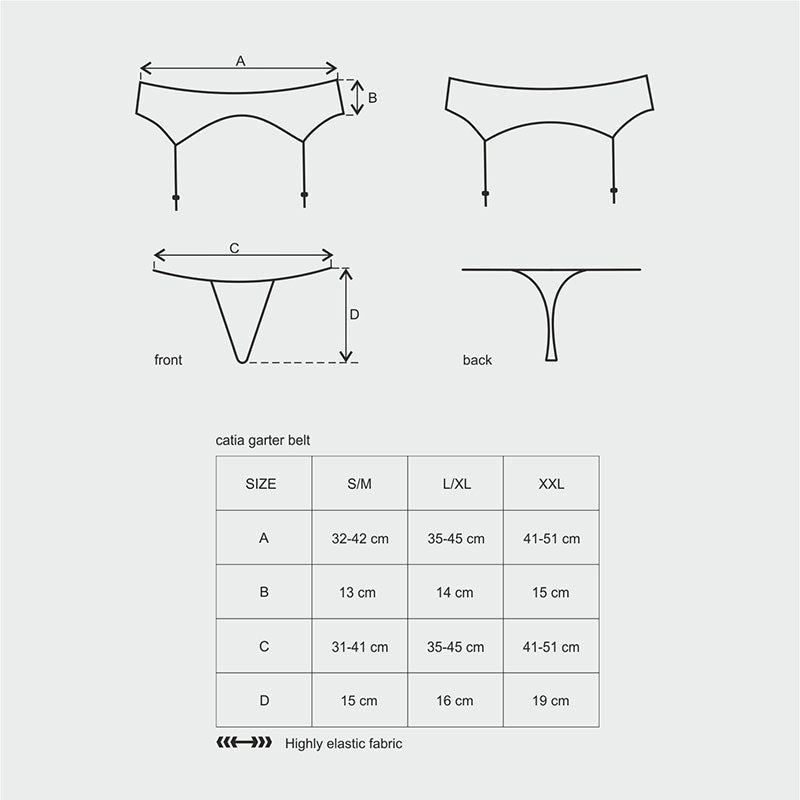 Catia Garter Belt & Thong