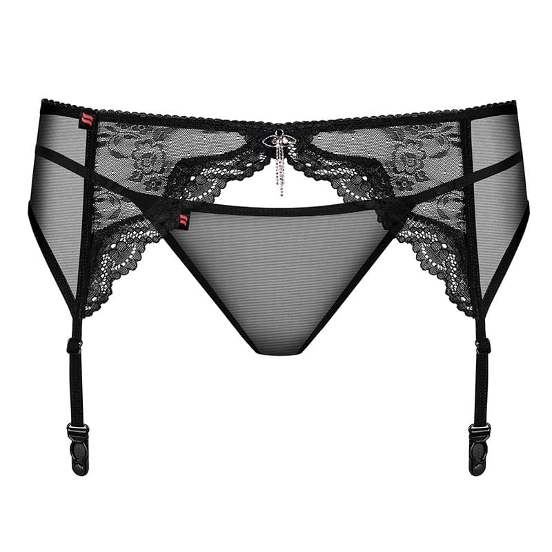 Charms Garter Belt & Thong - Completini Intimi Obsessive