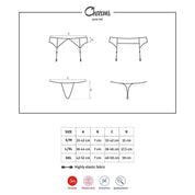 Charms Garter Belt & Thong - Completini Intimi Obsessive