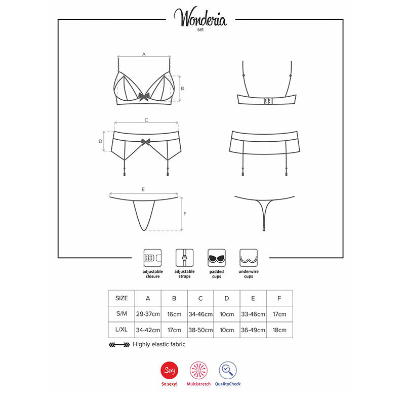 Wonderia Set - Completini Intimi Obsessive