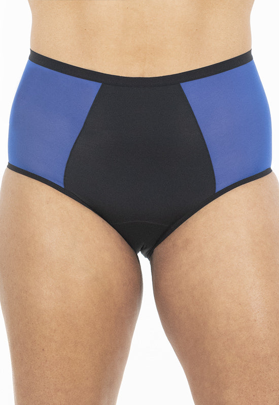 Culotte Vita Alta Nero - linea Bloomin - Mutandine assorbenti Fluyda